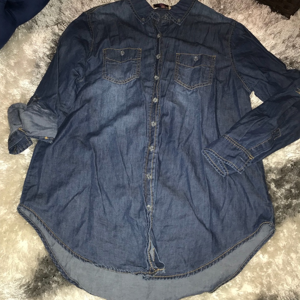 Dark denim shirt